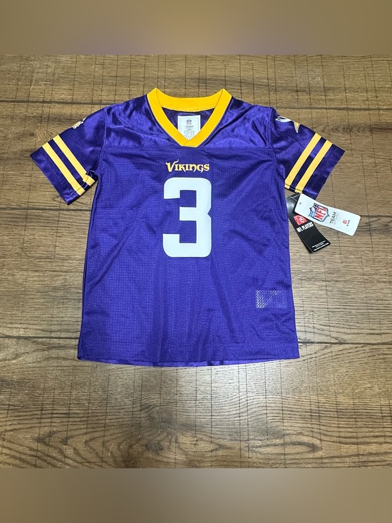 NFL Other - Minnesota Vikings Kids' #3 Purple Football Jersey NWT Youth XS